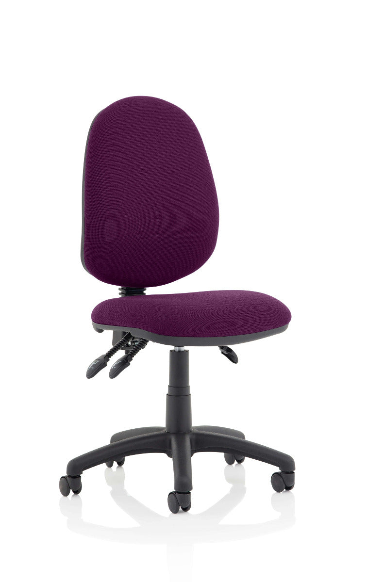 Eclipse 3 Plus Fabric Operator Office Chair - Optional Colour and Armrests