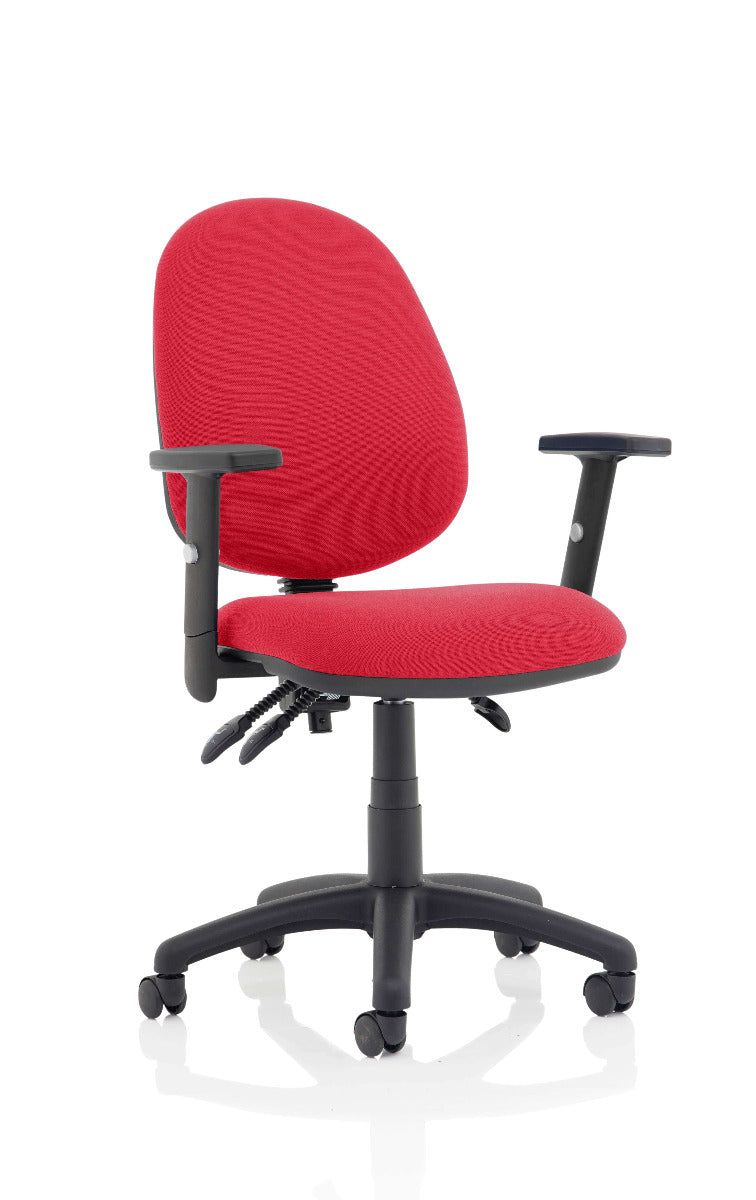 Eclipse 3 Plus Fabric Operator Office Chair - Optional Colour and Armrests