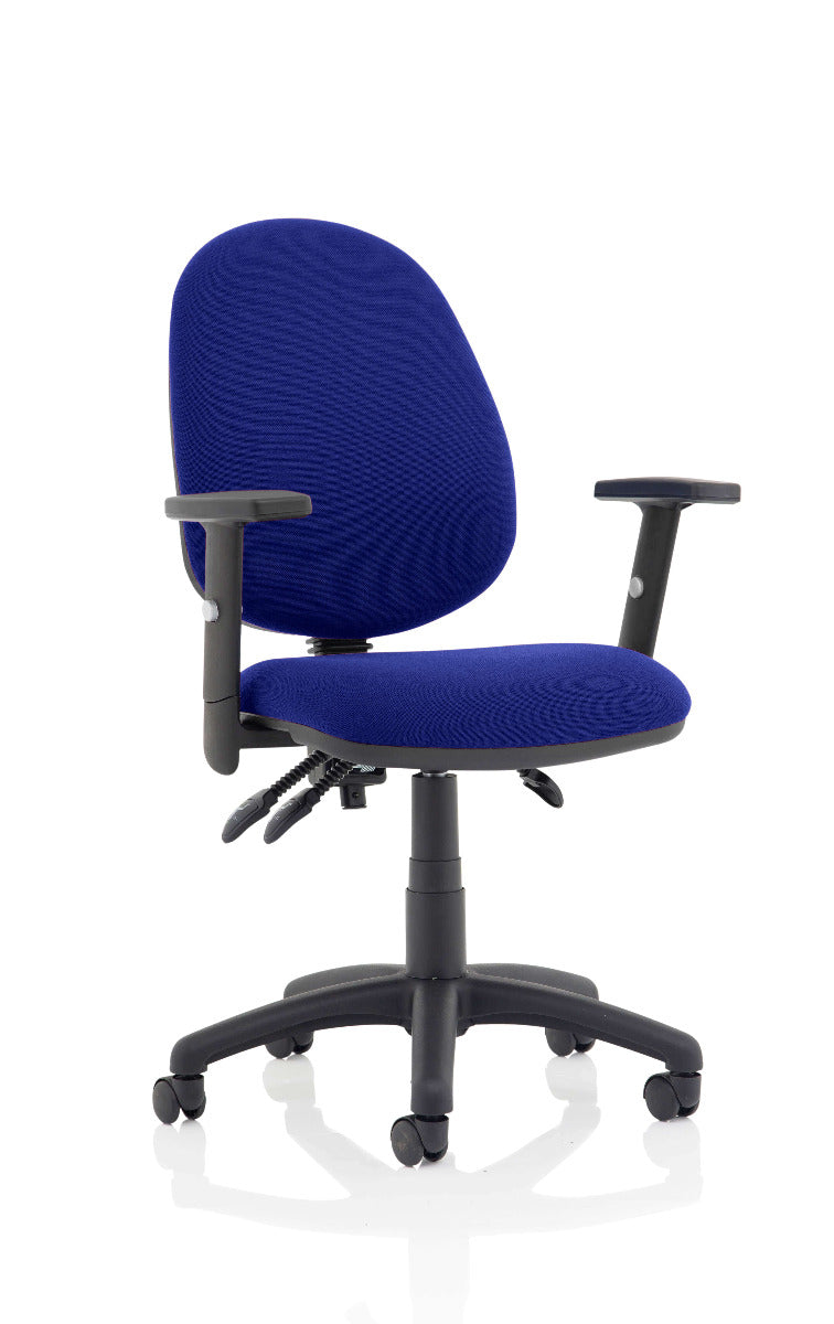 Eclipse 3 Plus Fabric Operator Office Chair - Optional Colour and Armrests