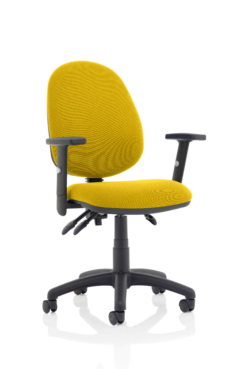 Eclipse 3 Plus Fabric Operator Office Chair - Optional Colour and Armrests
