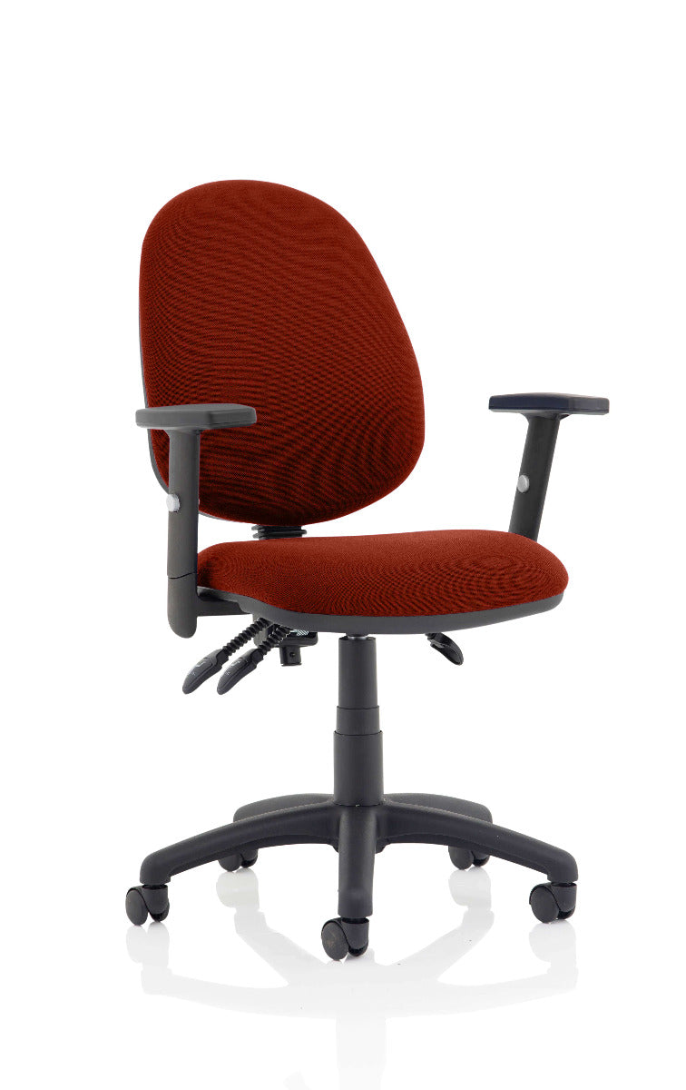 Eclipse 3 Plus Fabric Operator Office Chair - Optional Colour and Armrests
