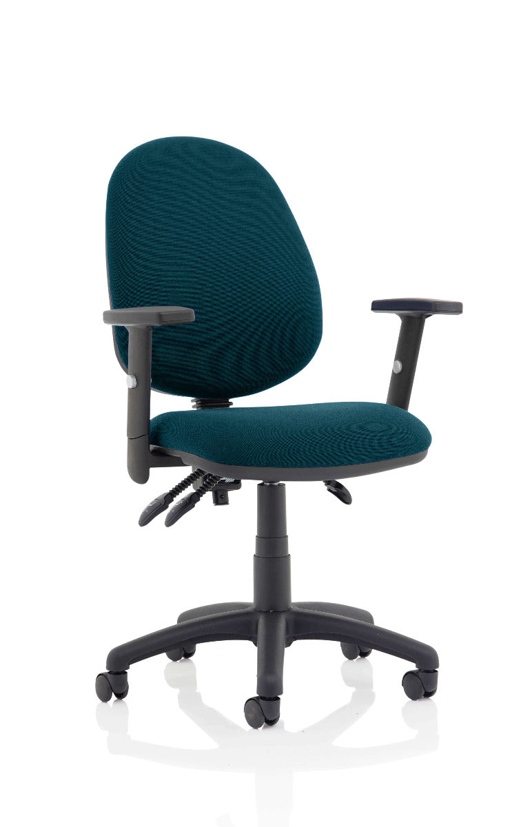 Eclipse 3 Plus Fabric Operator Office Chair - Optional Colour and Armrests