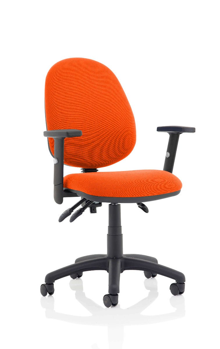 Eclipse 3 Plus Fabric Operator Office Chair - Optional Colour and Armrests