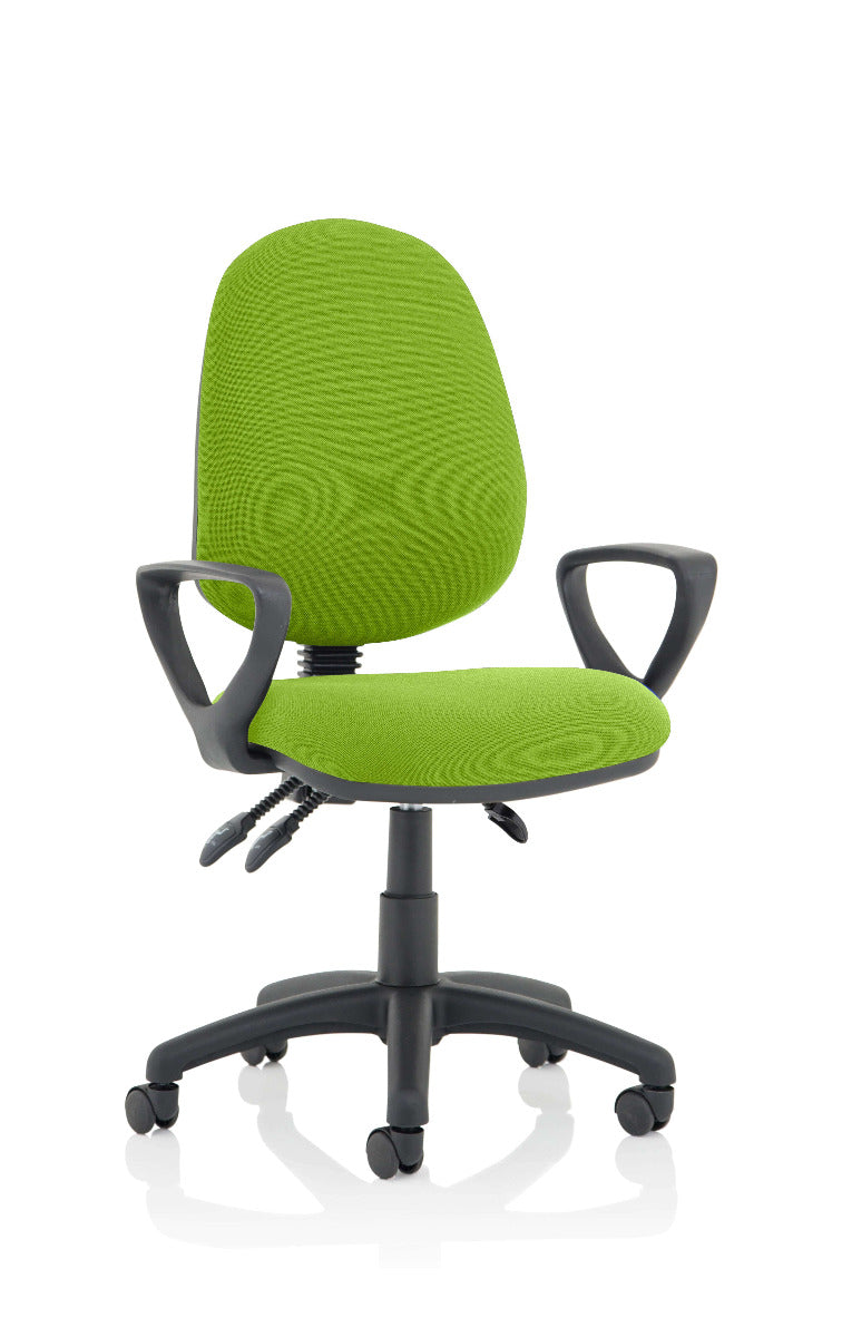 Eclipse 3 Plus Fabric Operator Office Chair - Optional Colour and Armrests