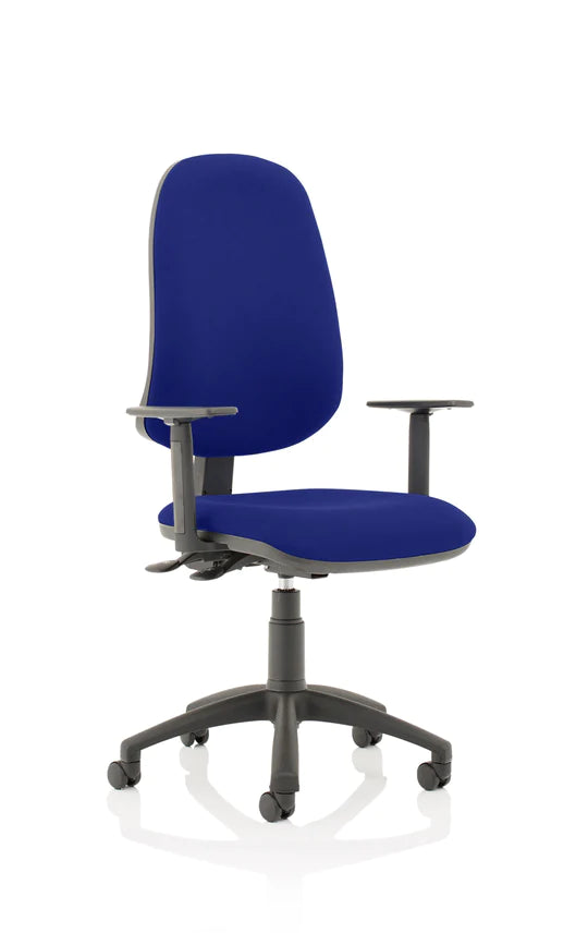 Eclipse XL Plus Fabric Operator Office Chair - Optional Colour and Armrests