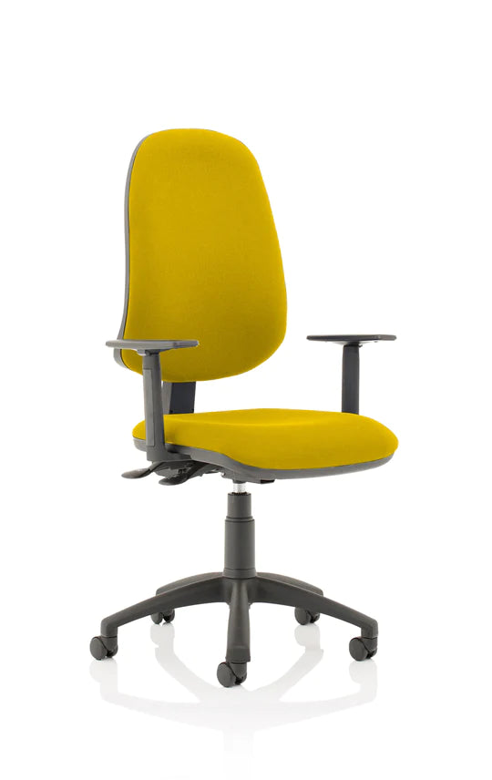 Eclipse XL Plus Fabric Operator Office Chair - Optional Colour and Armrests