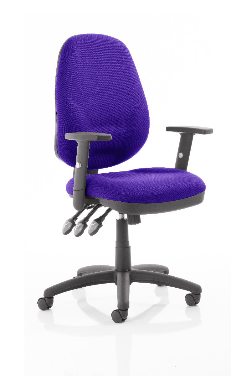 Eclipse XL Plus Fabric Operator Office Chair - Optional Colour and Armrests