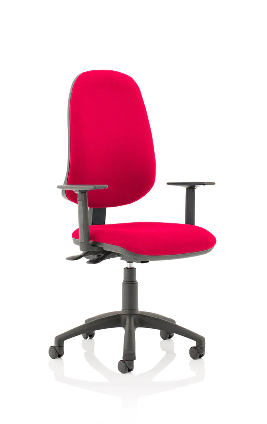Eclipse XL Plus Fabric Operator Office Chair - Optional Colour and Armrests