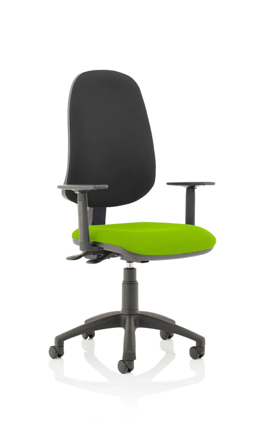 Eclipse XL Plus Fabric Operator Office Chair - Optional Colour and Armrests