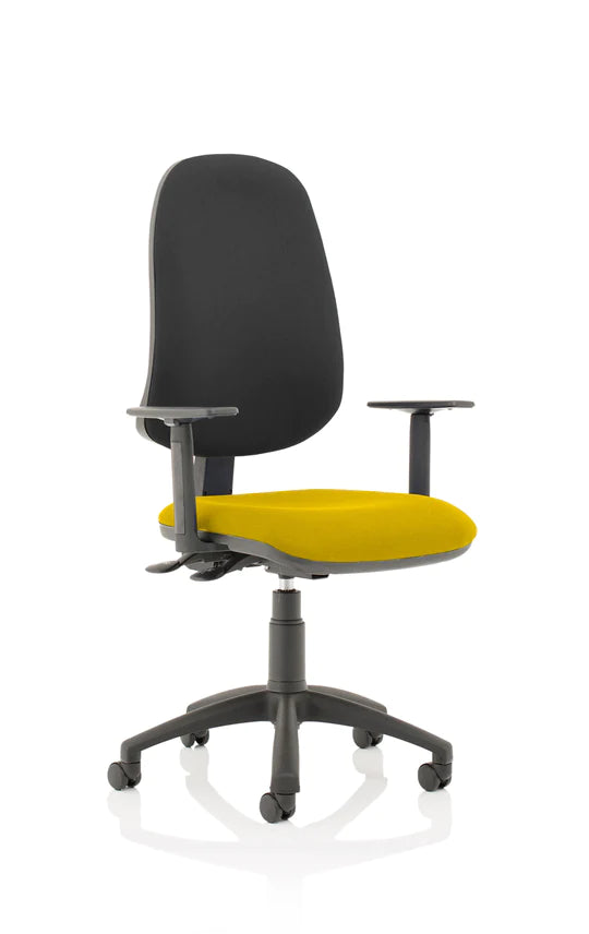 Eclipse XL Plus Fabric Operator Office Chair - Optional Colour and Armrests