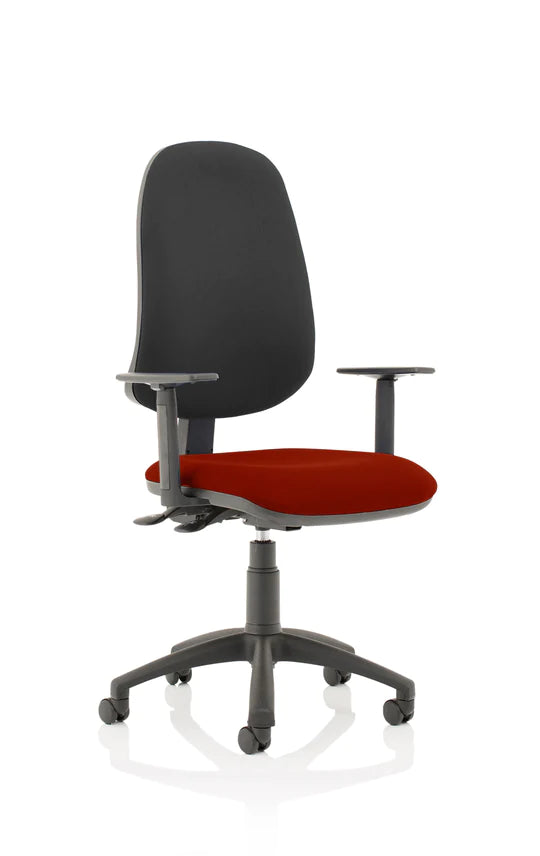 Eclipse XL Plus Fabric Operator Office Chair - Optional Colour and Armrests