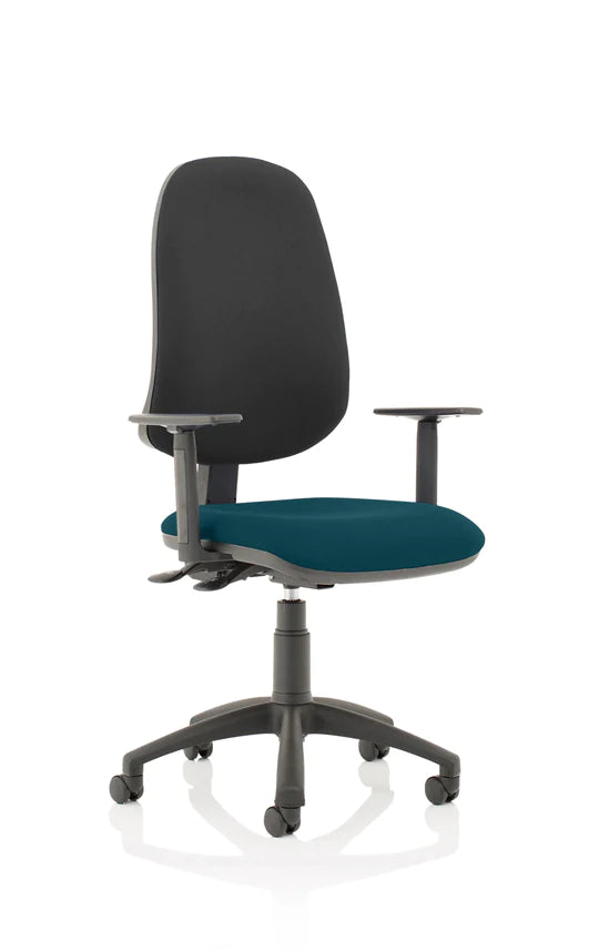 Eclipse XL Plus Fabric Operator Office Chair - Optional Colour and Armrests