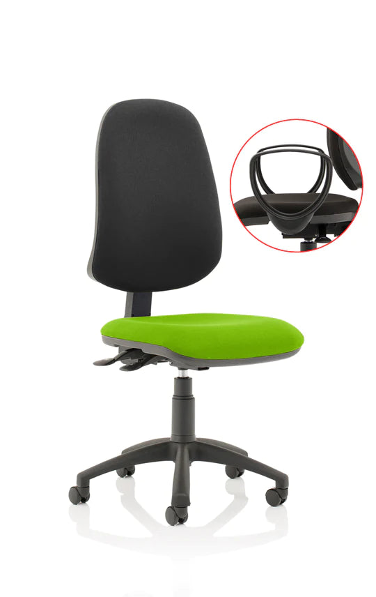 Eclipse XL Plus Fabric Operator Office Chair - Optional Colour and Armrests