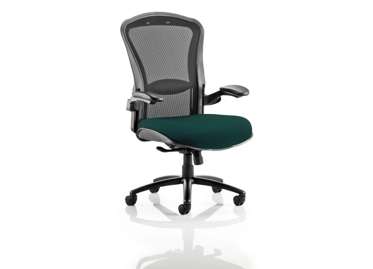 Houston Fabric and Mesh Heavy Duty Office Chair - Up to 32 Stone