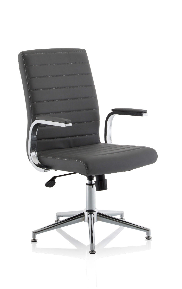 Ezra Leather Office Chair - Colour and Base Options