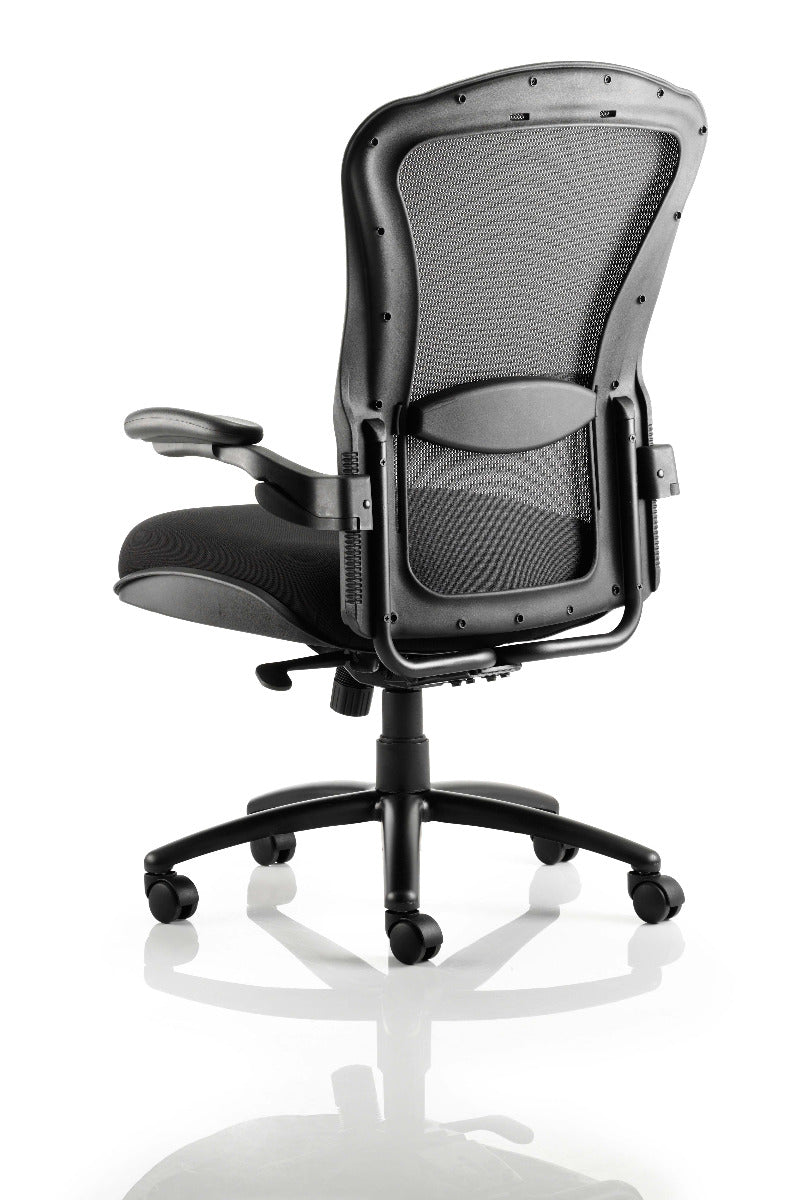Houston Fabric and Mesh Heavy Duty Office Chair - Up to 32 Stone