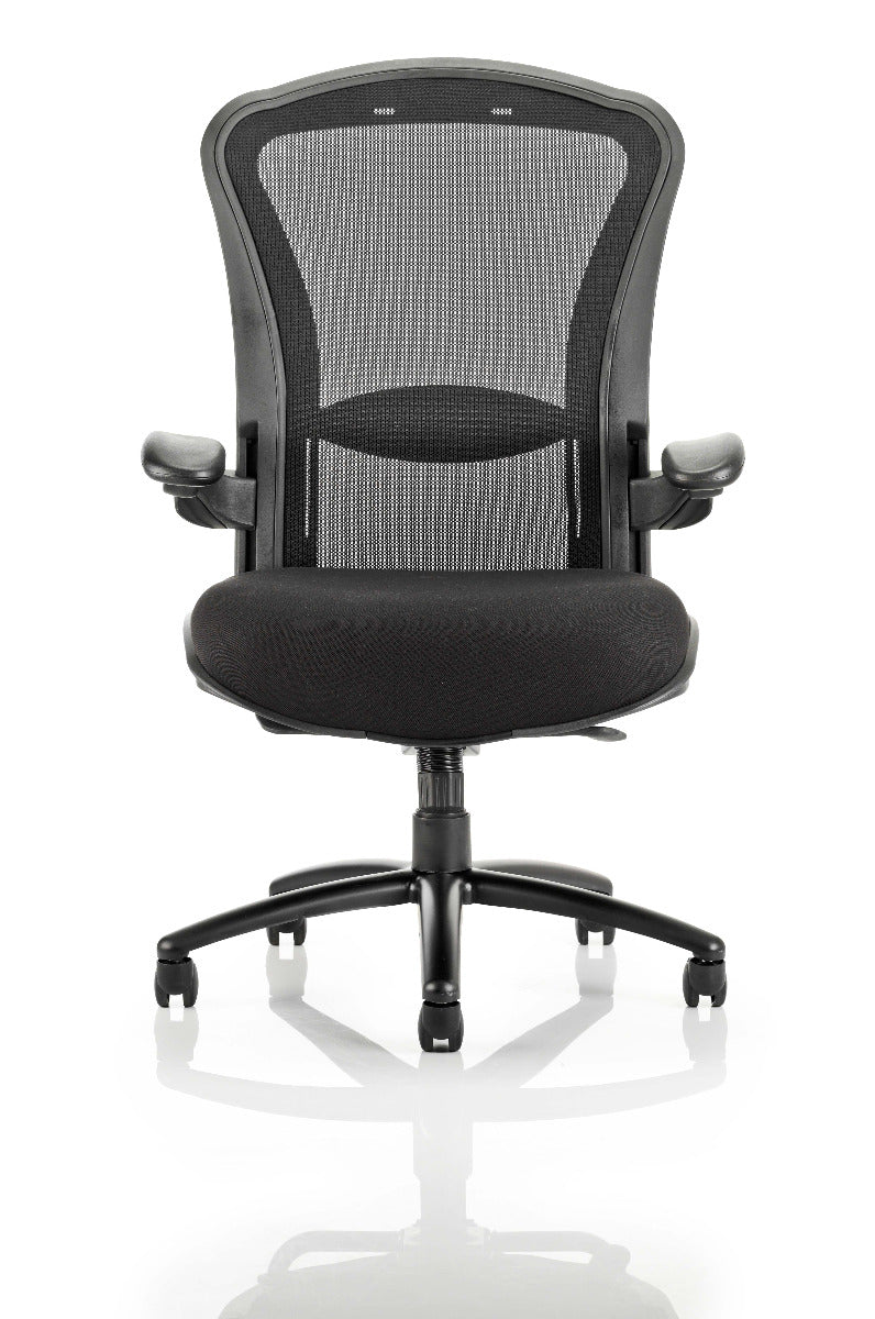 Houston Fabric and Mesh Heavy Duty Office Chair - Up to 32 Stone