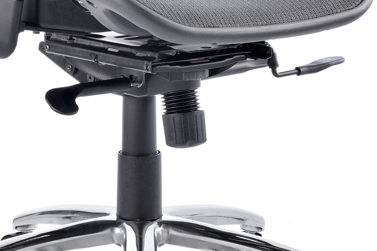 Mirage II Black Mesh Ergonomic Office Chair - Optional Headrest