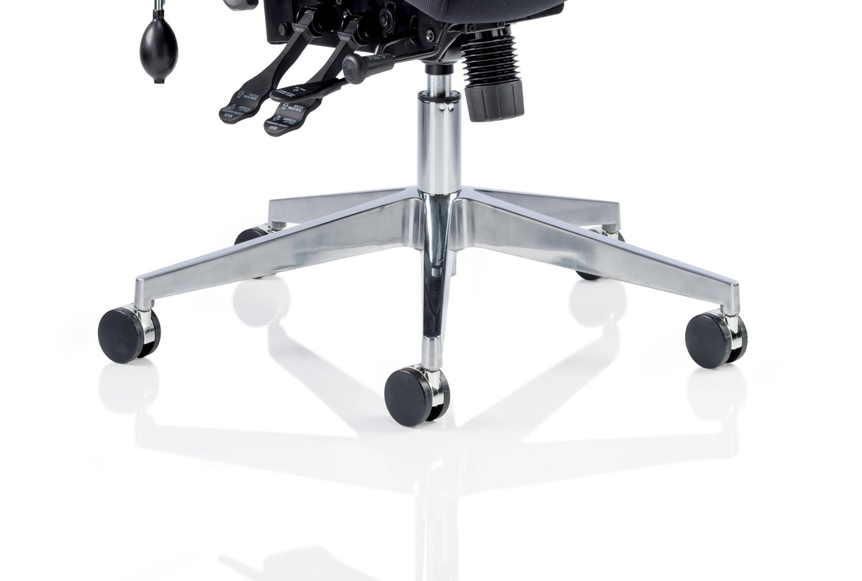 Onyx Fabric Ergonomic Posture Office Chair - Recommended by Leading UK Chiropractor Doctor