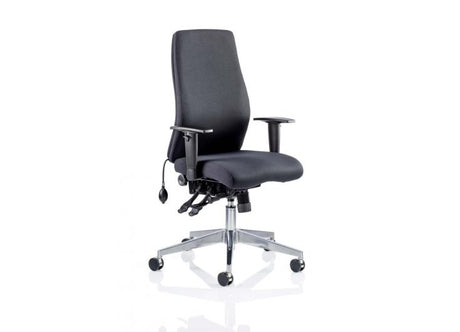 Onyx Fabric Ergonomic Posture Office Chair - Recommended by Leading UK Chiropractor Doctor