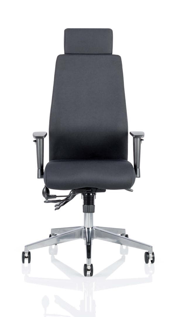 Onyx Fabric Ergonomic Posture Office Chair - Recommended by Leading UK Chiropractor Doctor