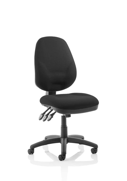 Eclipse XL Plus Fabric Operator Office Chair - Optional Colour and Armrests