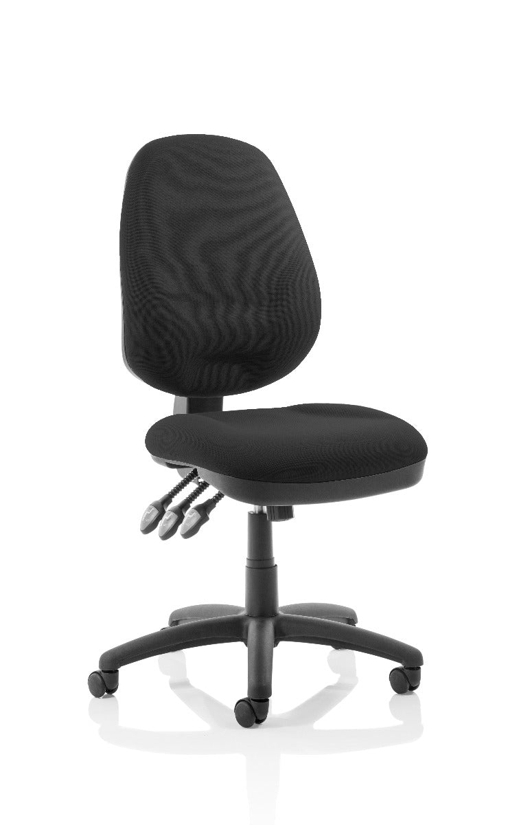 Eclipse XL Plus Fabric Operator Office Chair - Optional Colour and Armrests