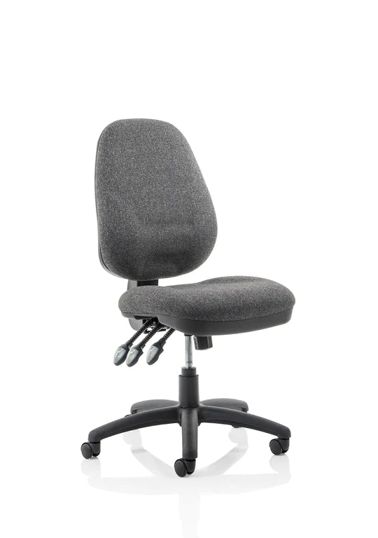 Eclipse XL Plus Fabric Operator Office Chair - Optional Colour and Armrests