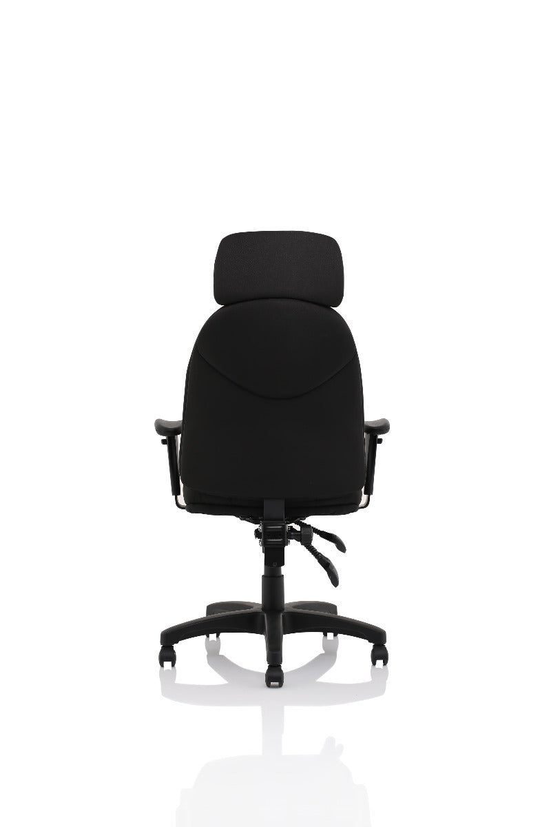 Jet High Back Black Fabric Operator Office Chair