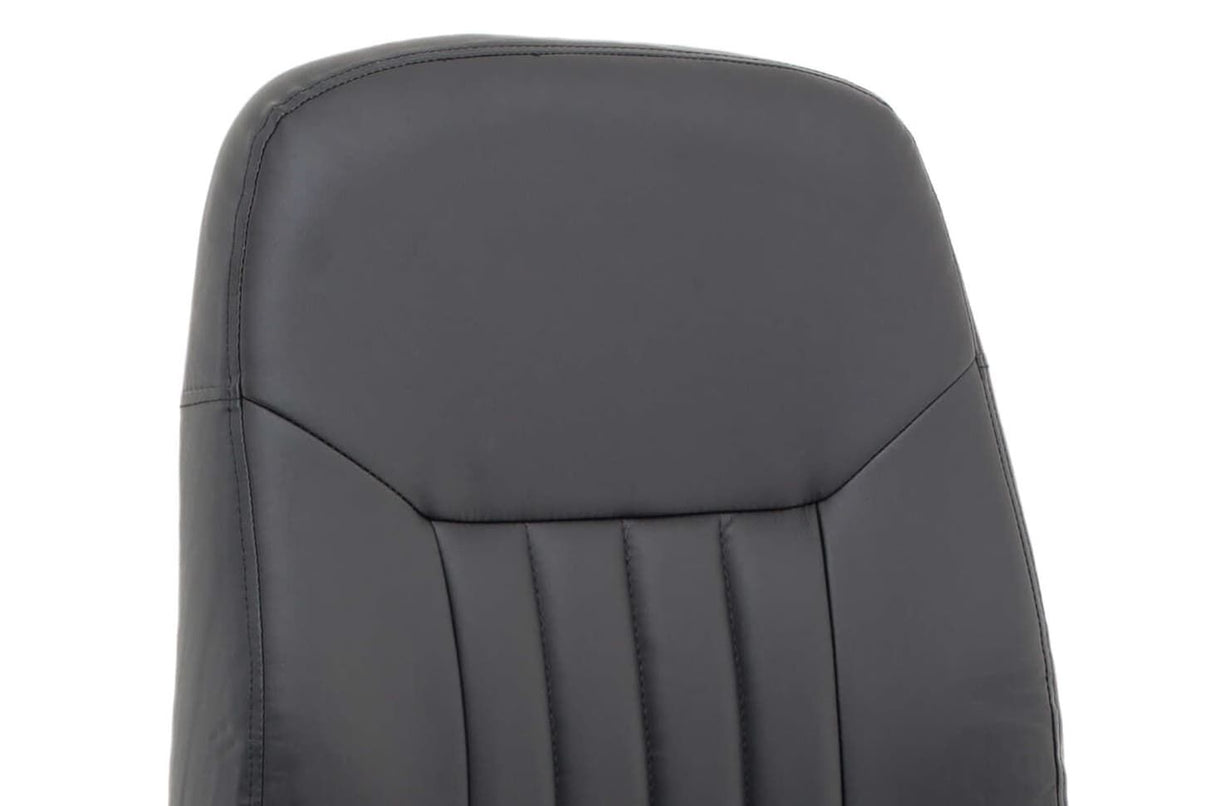 black leather office chair