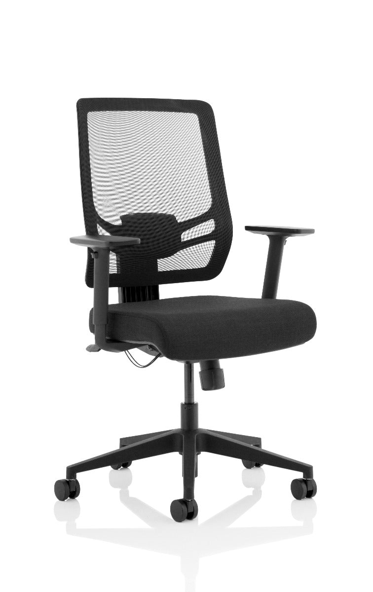 Ergo Twist Black Fabric Seat and Mesh Back Office Chair
