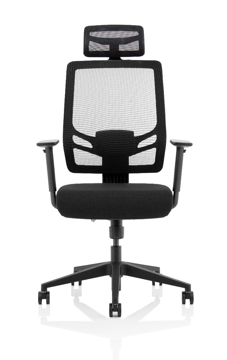 Ergo Twist Black Fabric Seat and Mesh Back Office Chair