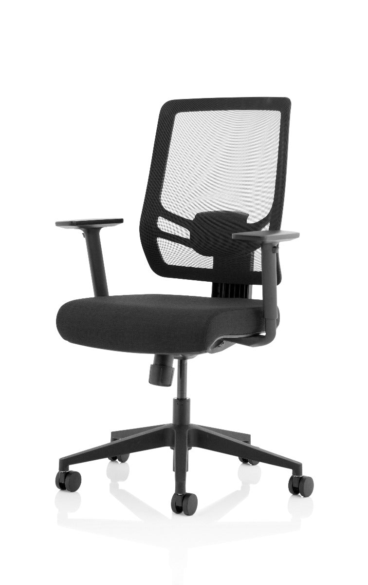 Ergo Twist Black Fabric Seat and Mesh Back Office Chair