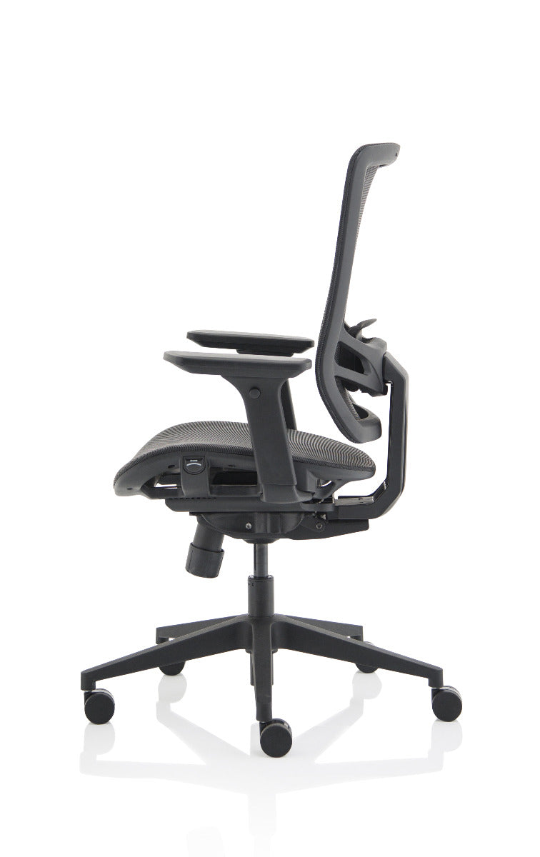 Ergo Twist Black Mesh Seat and Back Office Chair - Optional Headrest