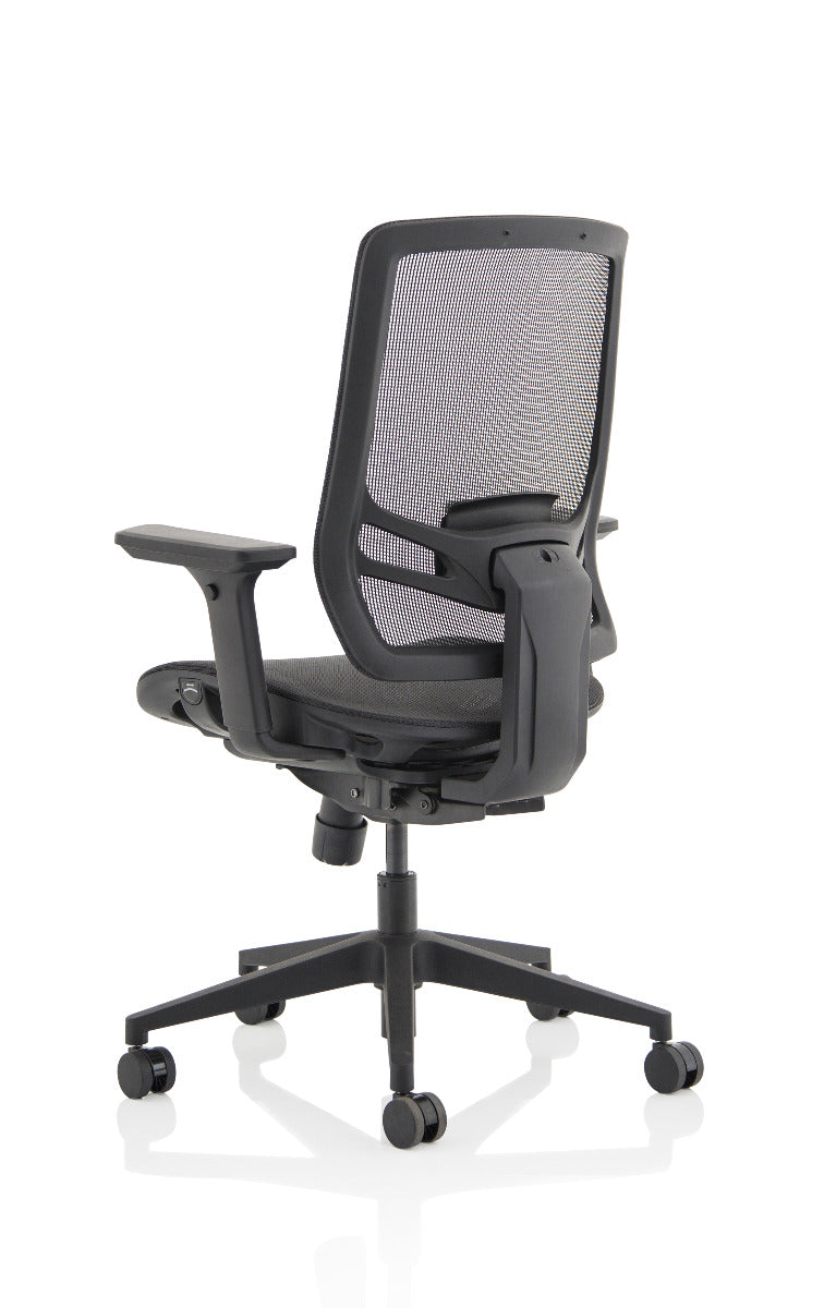 Ergo Twist Black Mesh Seat and Back Office Chair - Optional Headrest