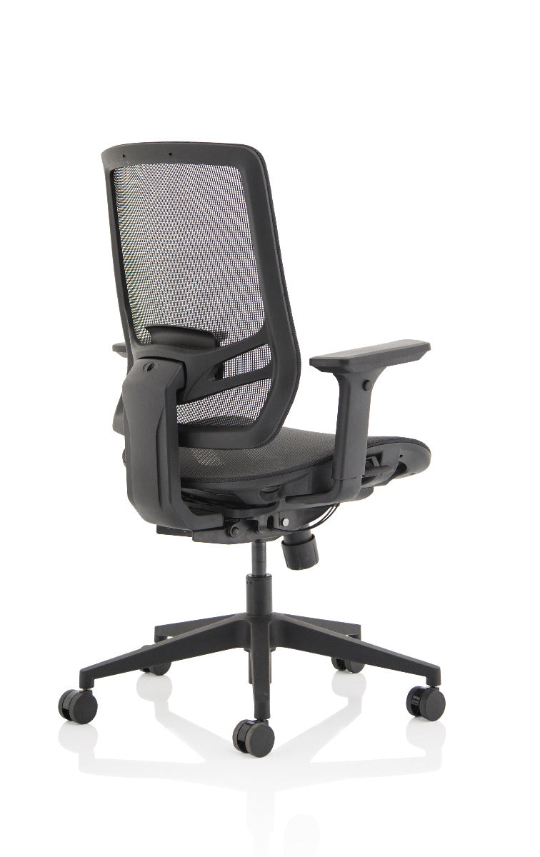 Ergo Twist Black Mesh Seat and Back Office Chair - Optional Headrest