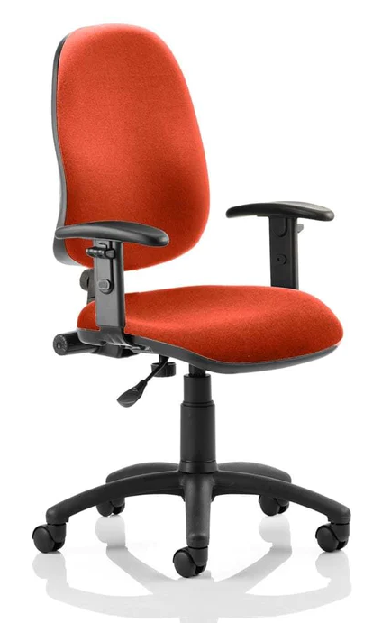 Eclipse 1 Plus Fabric Operator Office Chair - Optional Colour and Armrests