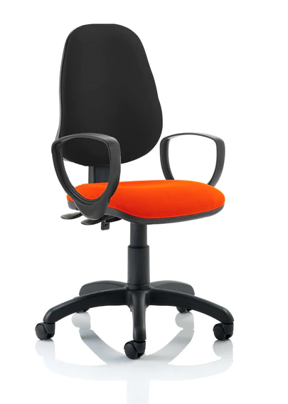Eclipse 2 Plus Fabric Operator Office Chair - Optional Colour and Armrests