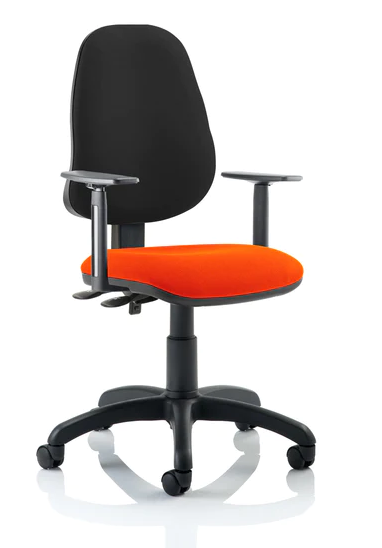 Eclipse 2 Plus Fabric Operator Office Chair - Optional Colour and Armrests