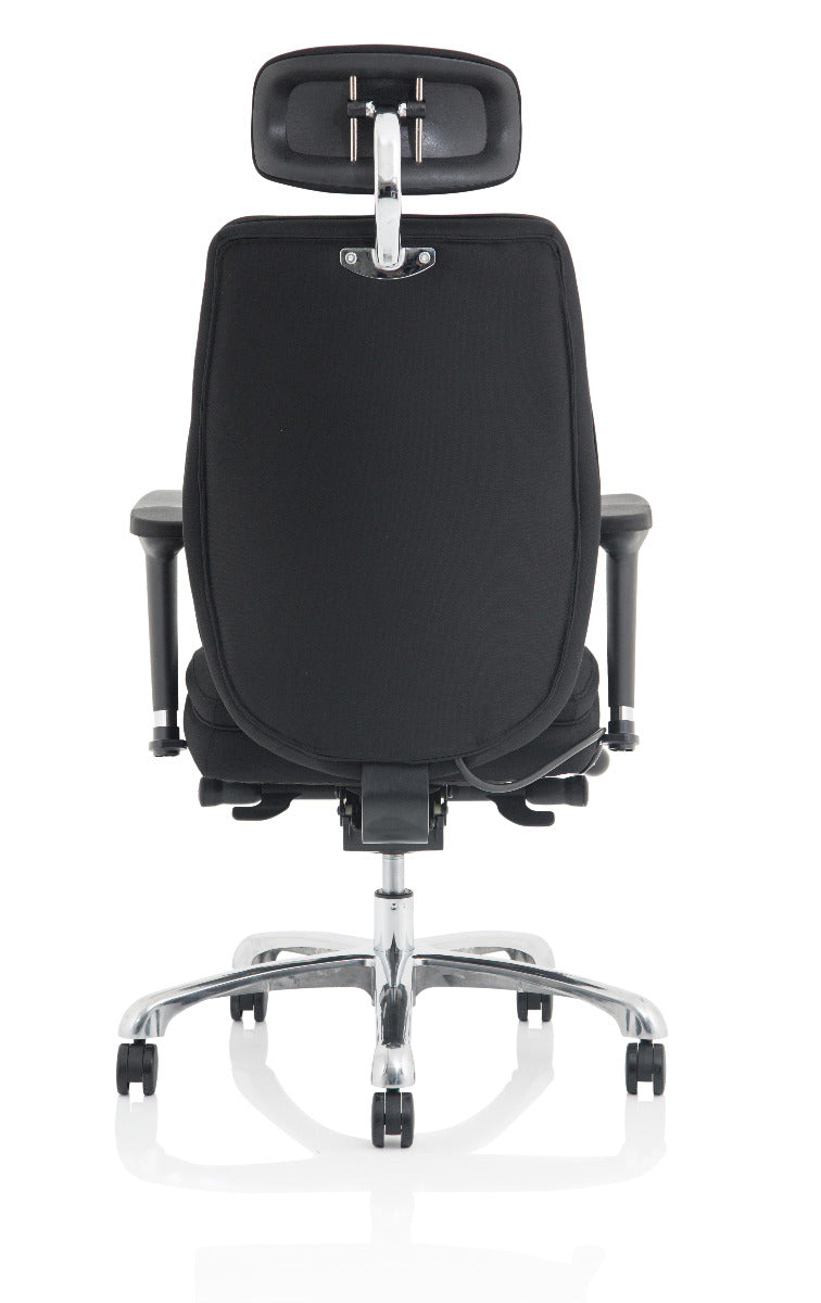 Domino Black Fabric Posture Office Chair