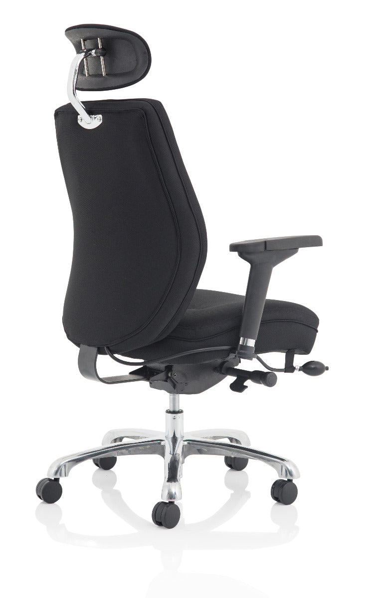 Domino Black Fabric Posture Office Chair