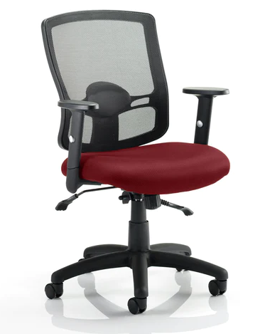 Portland II Mesh Back and Fabric Seat Task Operator Office Chair - Multiple Colour Options