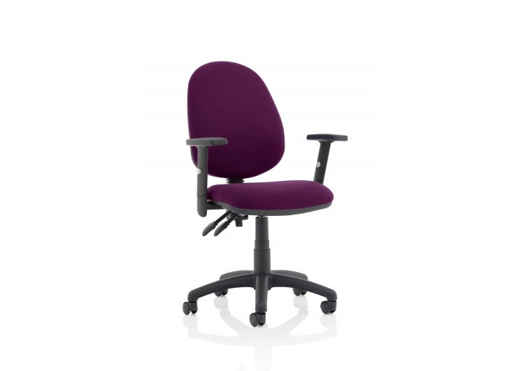 Eclipse 2 Plus Fabric Operator Office Chair - Optional Colour and Armrests