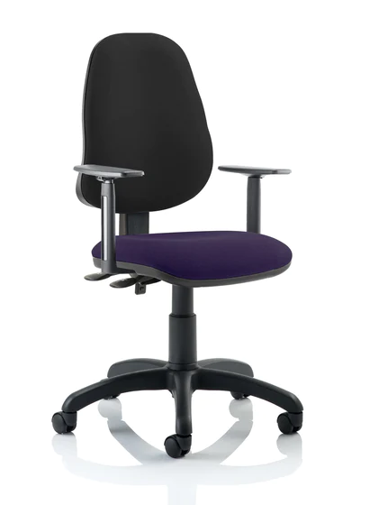 Eclipse 2 Plus Fabric Operator Office Chair - Optional Colour and Armrests