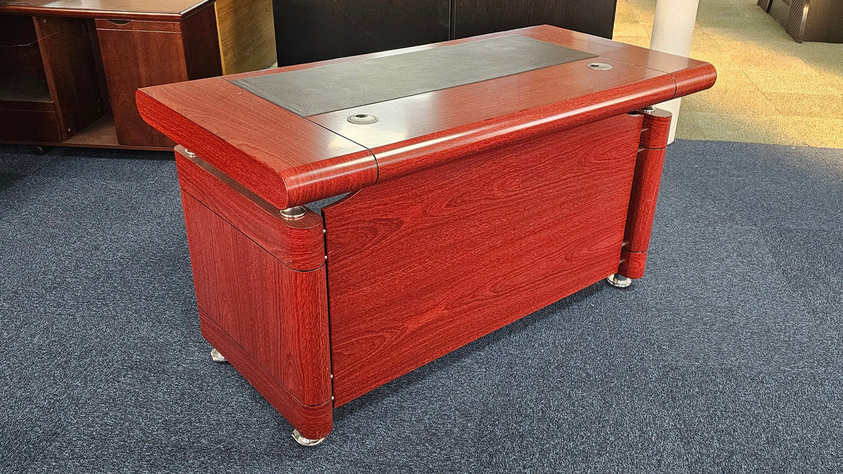 EX SHOWROOM - Mahogany Executive Office Desk Only - 1400mm - KW12B