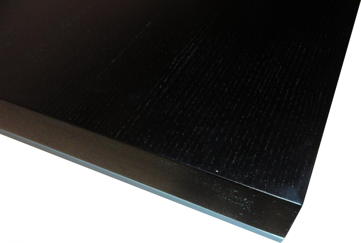 Modern Black Ash Real Wood Veneer Boardroom Meeting Table - 2000mm / 2200mm / 2400mm / 2800mm - MET-LT3F24