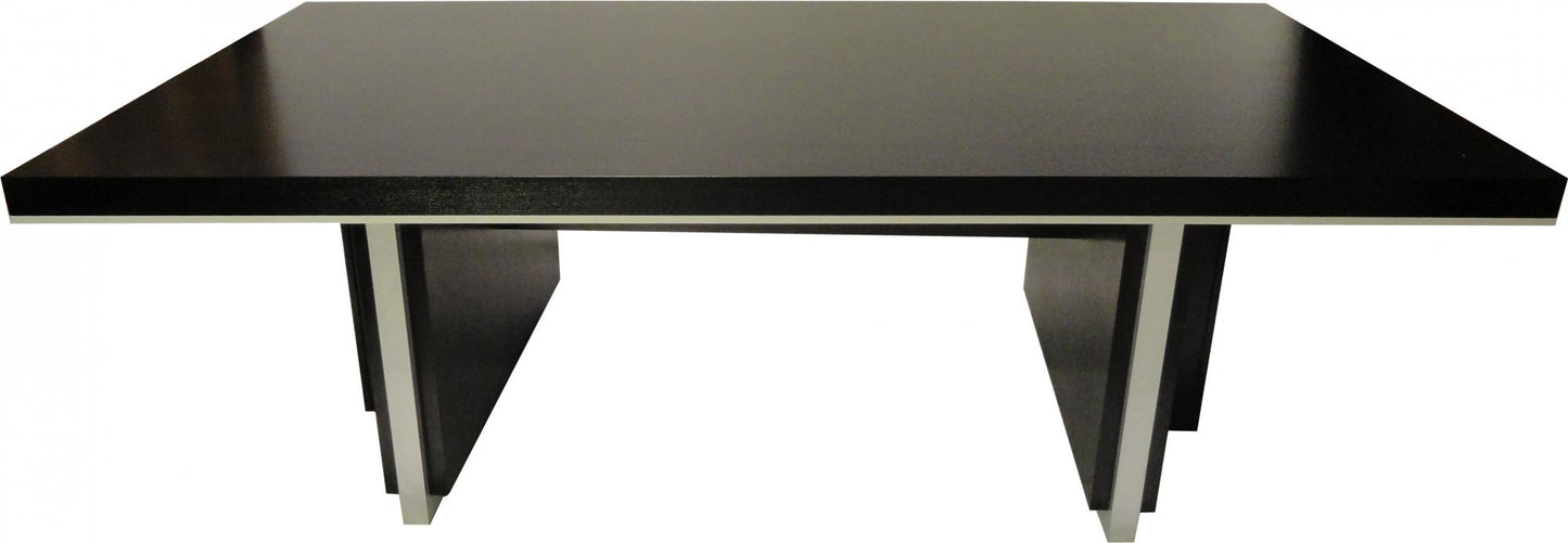 Modern Black Ash Real Wood Veneer Boardroom Meeting Table - 2000mm to 2800mm - LT3F24