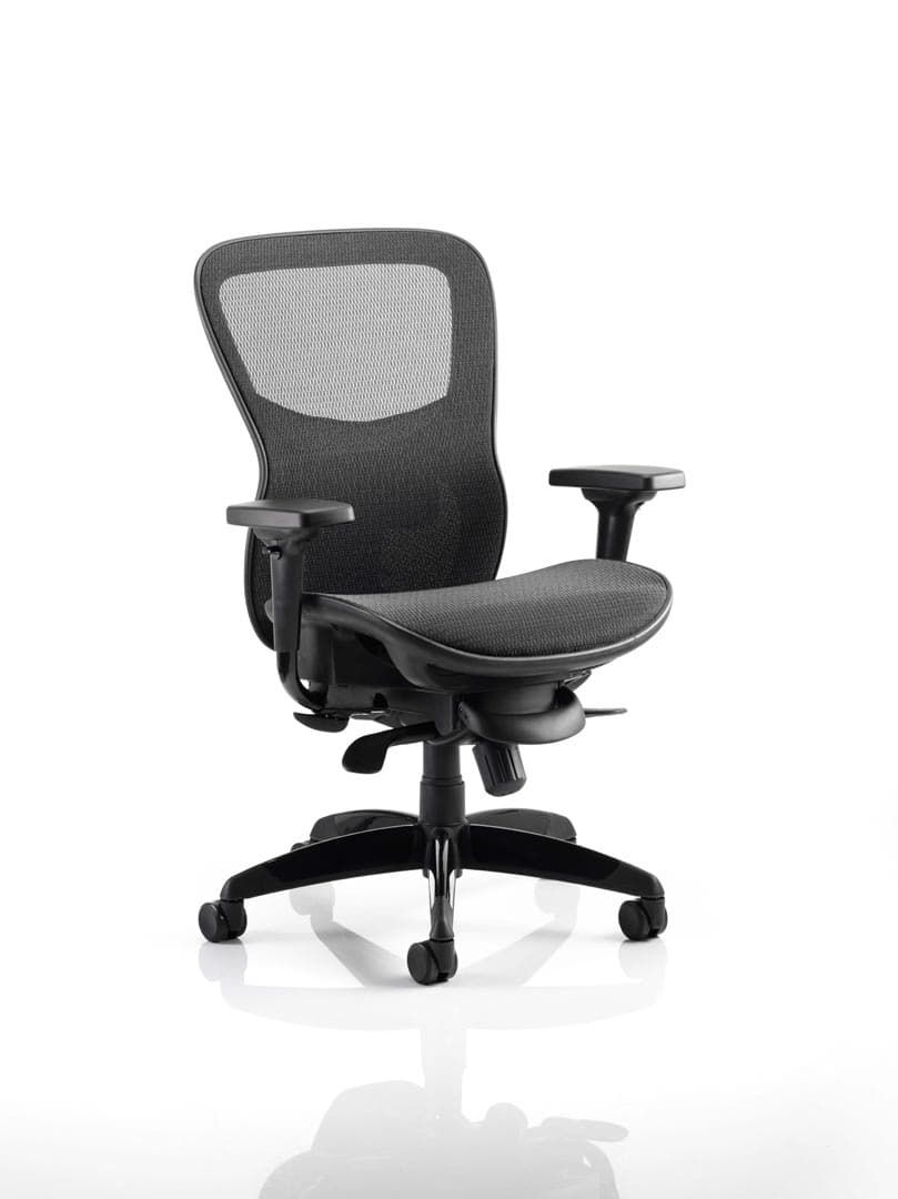 Stealth Shadow II Black Mesh Seat and Back Ergonomic Office Chair