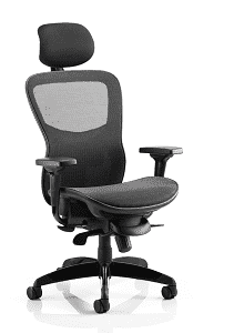 Stealth Shadow II Black Mesh Seat and Back Ergonomic Office Chair