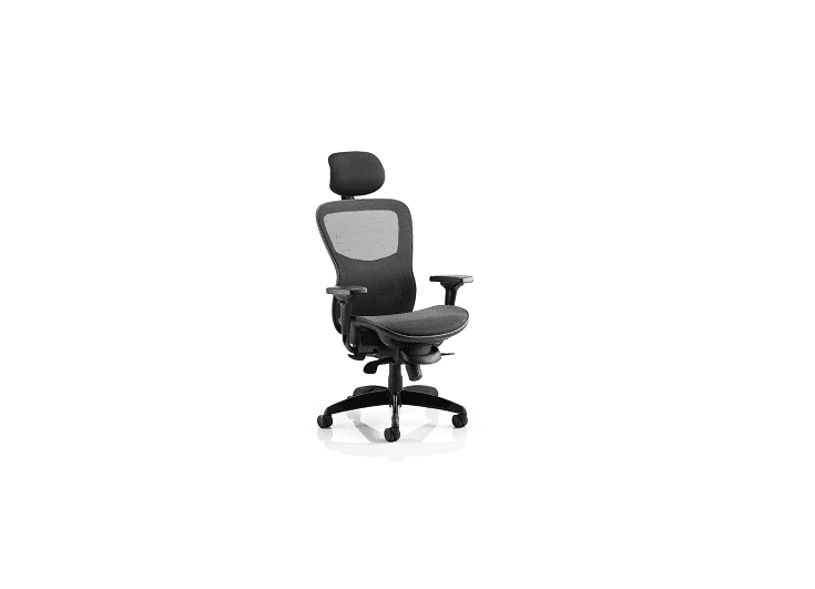 Stealth Shadow II Black Mesh Seat and Back Ergonomic Office Chair